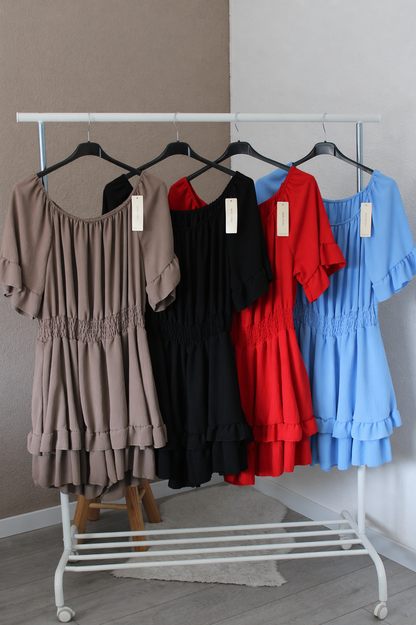 Blauwe playsuit