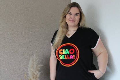 Zwarte maxi jurk ciao bella