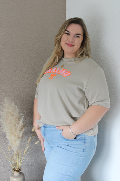 Malibu t-shirt taupe