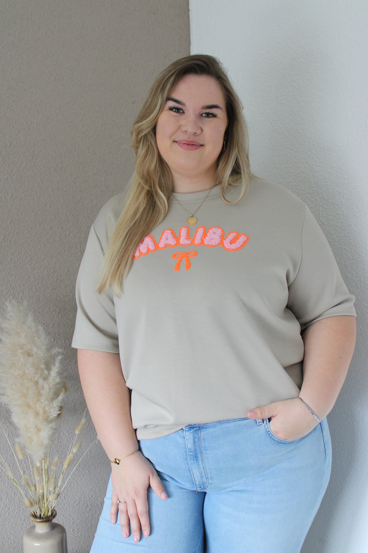 Malibu t-shirt taupe